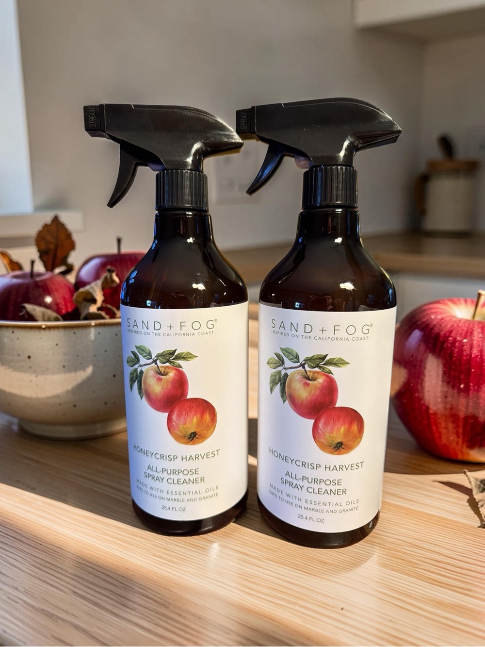 SAND + FOG NWT Qty 2 Honeycrisp Harvest Scented All-Purpose Spray Cleaner